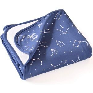 Woolino toddler blanket -Navy Blue Constellation